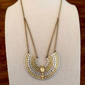 Lucky Brand | Two-Tone Iridescent Pendant Necklace | 18” Adjustable